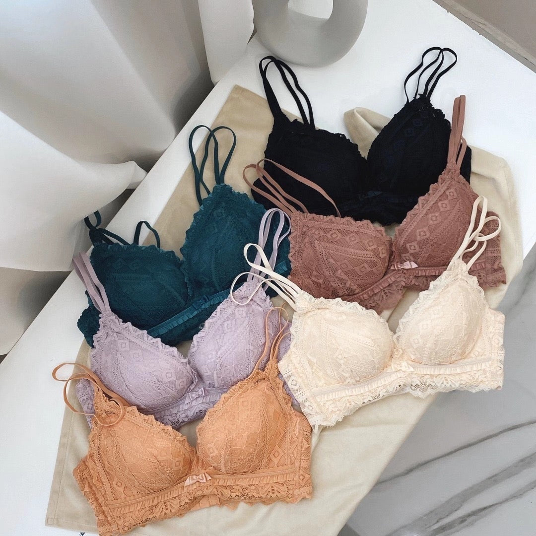 【即納】Push-up coral simple bra set(8)