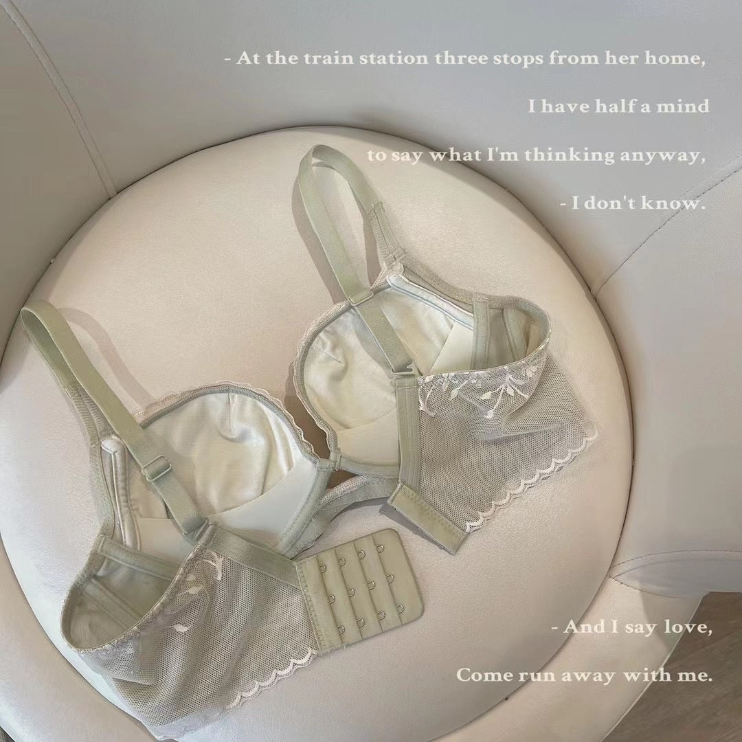 【即納】PUSH-UP OTONA green bra set(1)