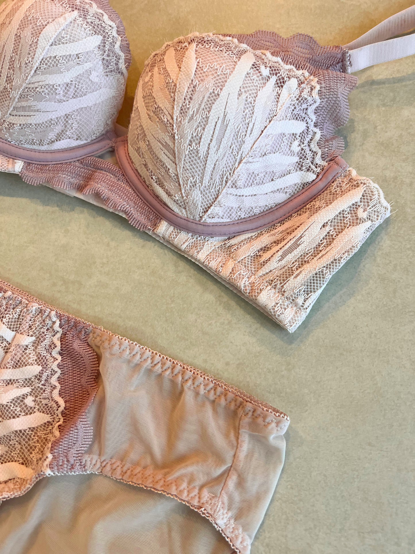 【即納】push-up pink bra set(12)
