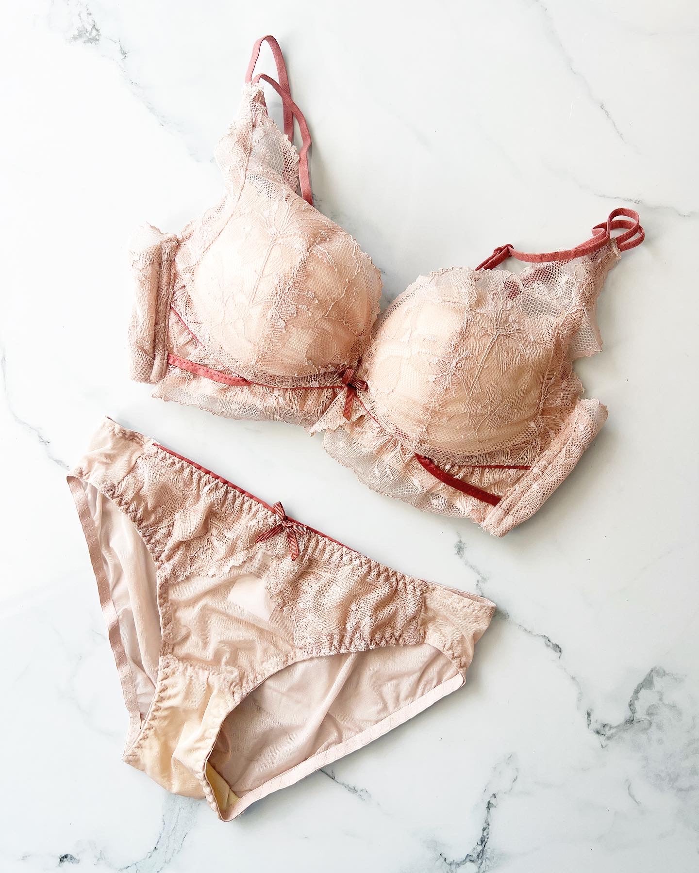 【即納】PUSH-UP pink bra set(3)