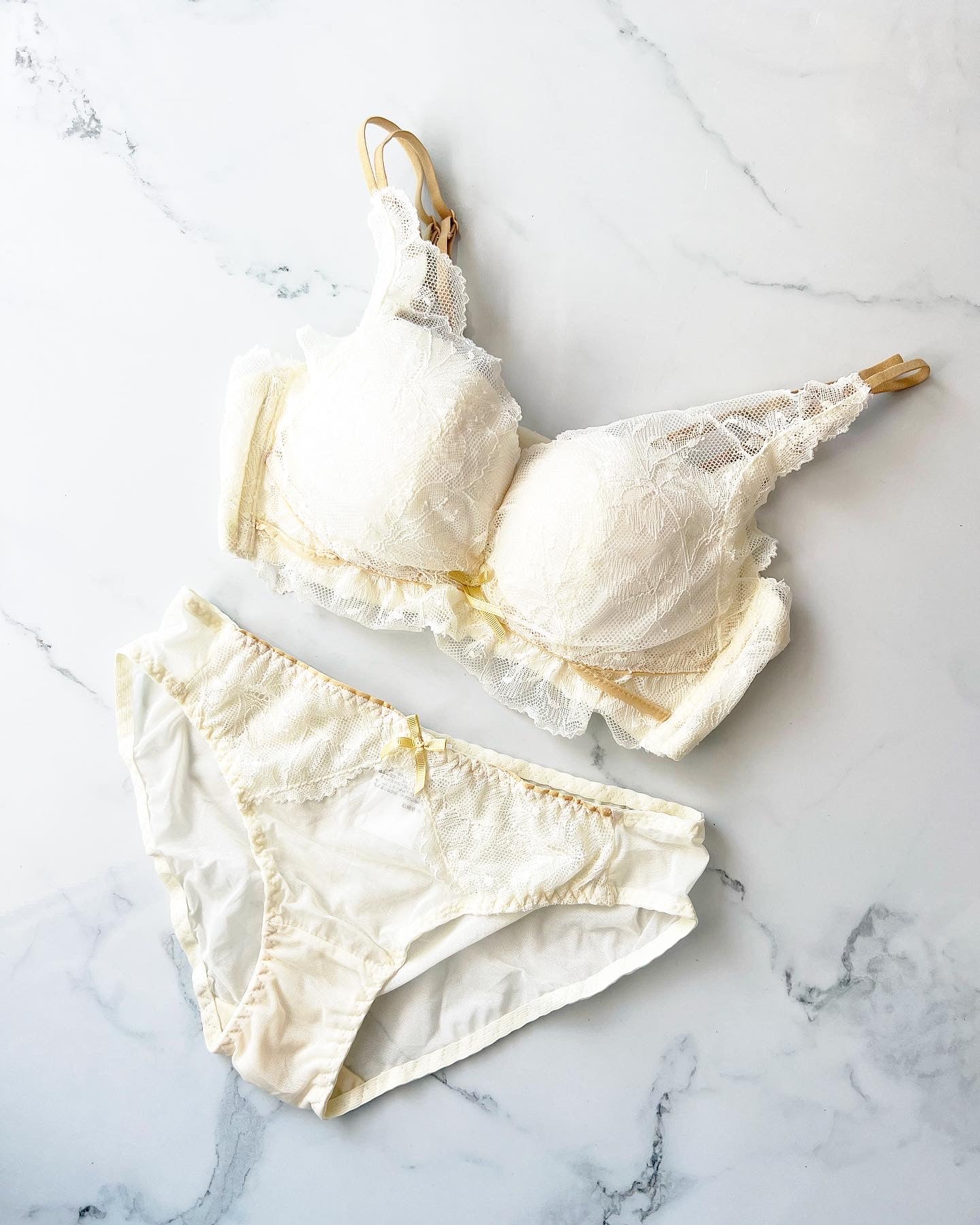 【即納】PUSH-UP white bra set(3)