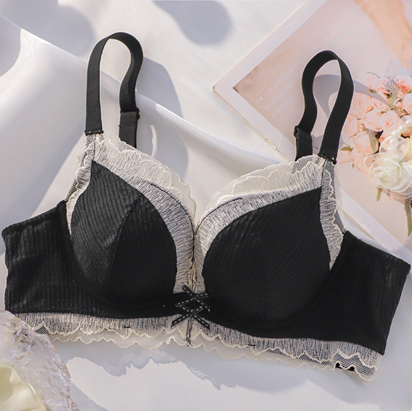 【即納】petit Black bra set(9)