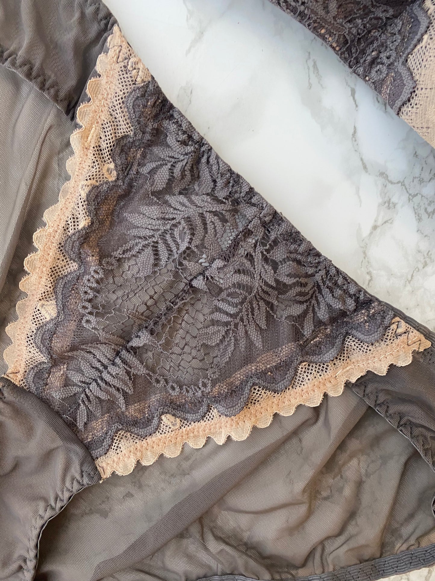 【即納】gray brown bra set(3)
