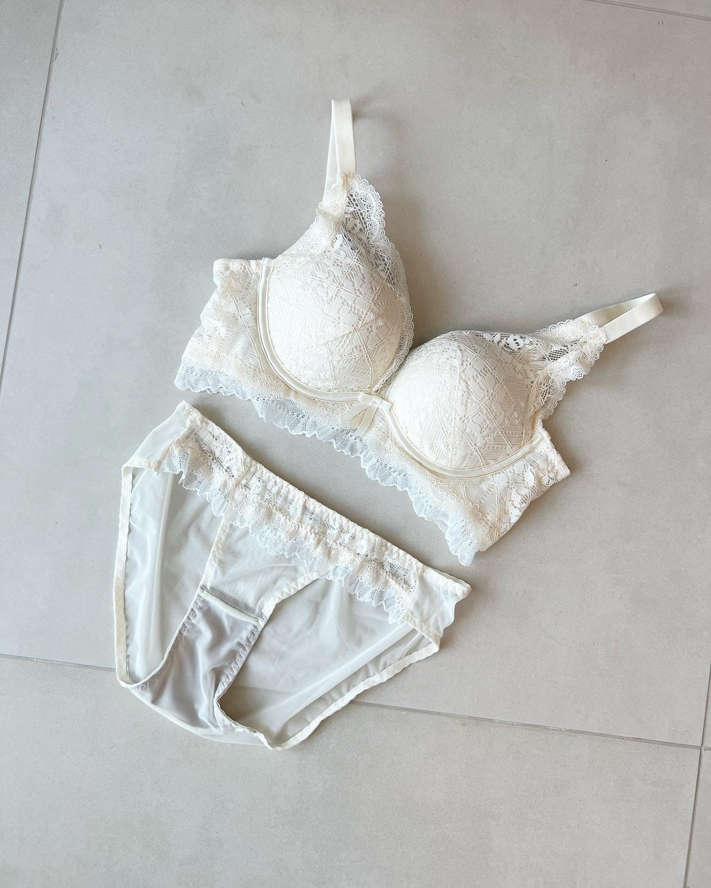 【即納】push-up White bra se t (12)