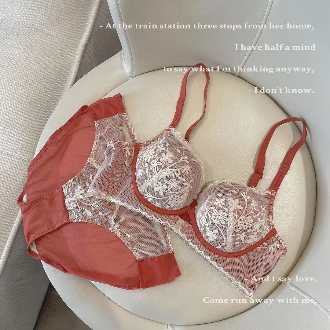 【即納】PUSH-UP OTONA Red bra set（1）