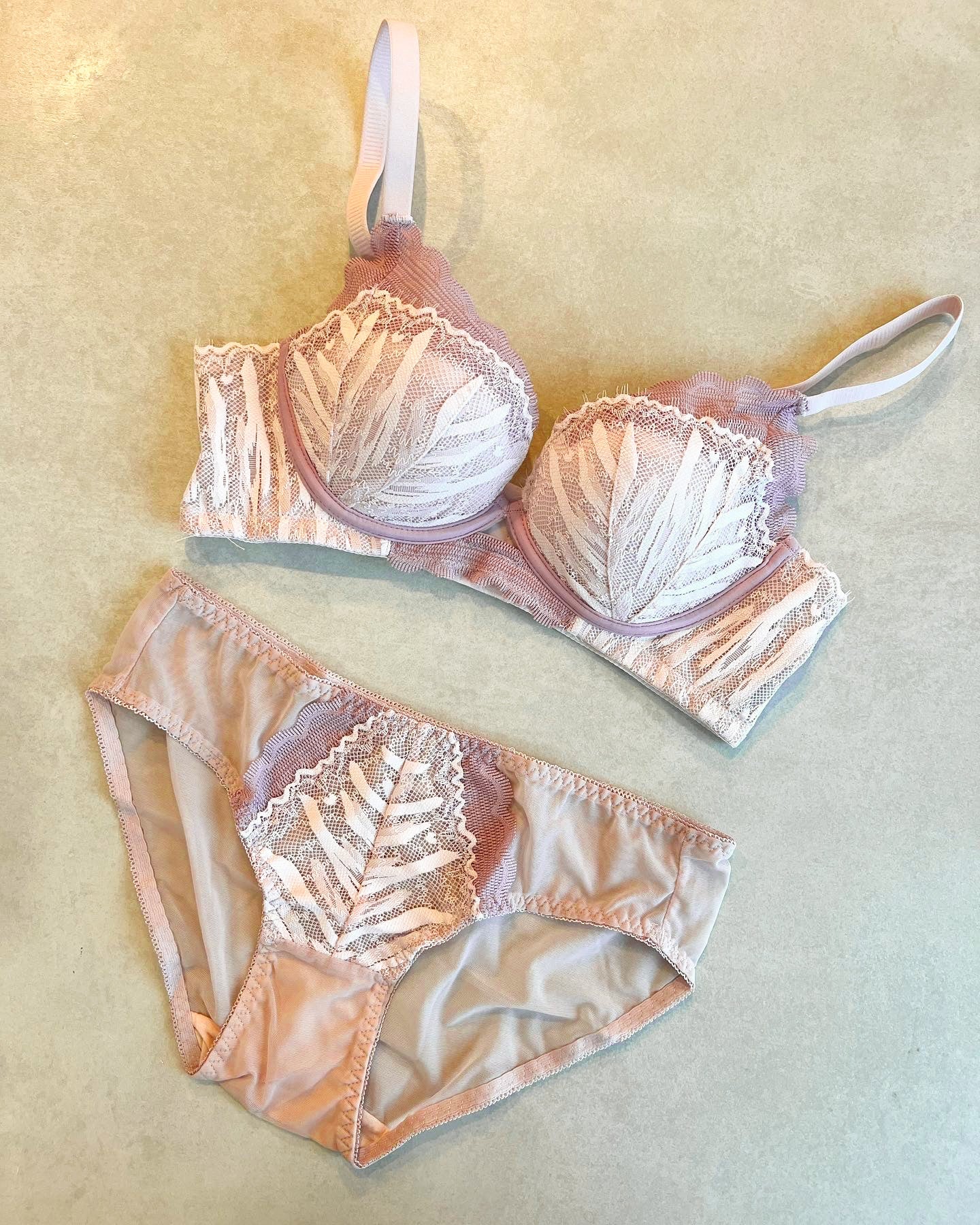 【即納】push-up pink bra  set（12）