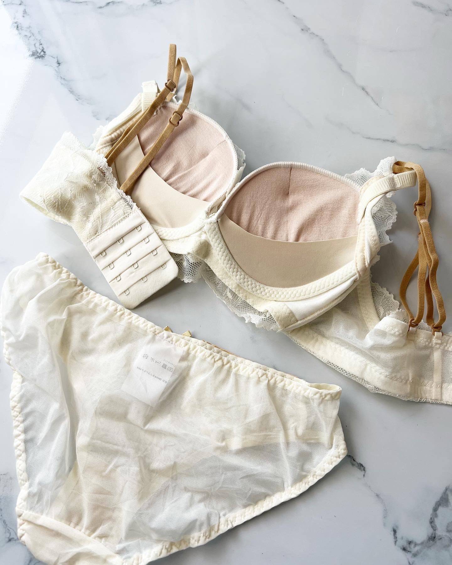 【即納】PUSH-UP white bra set（3）