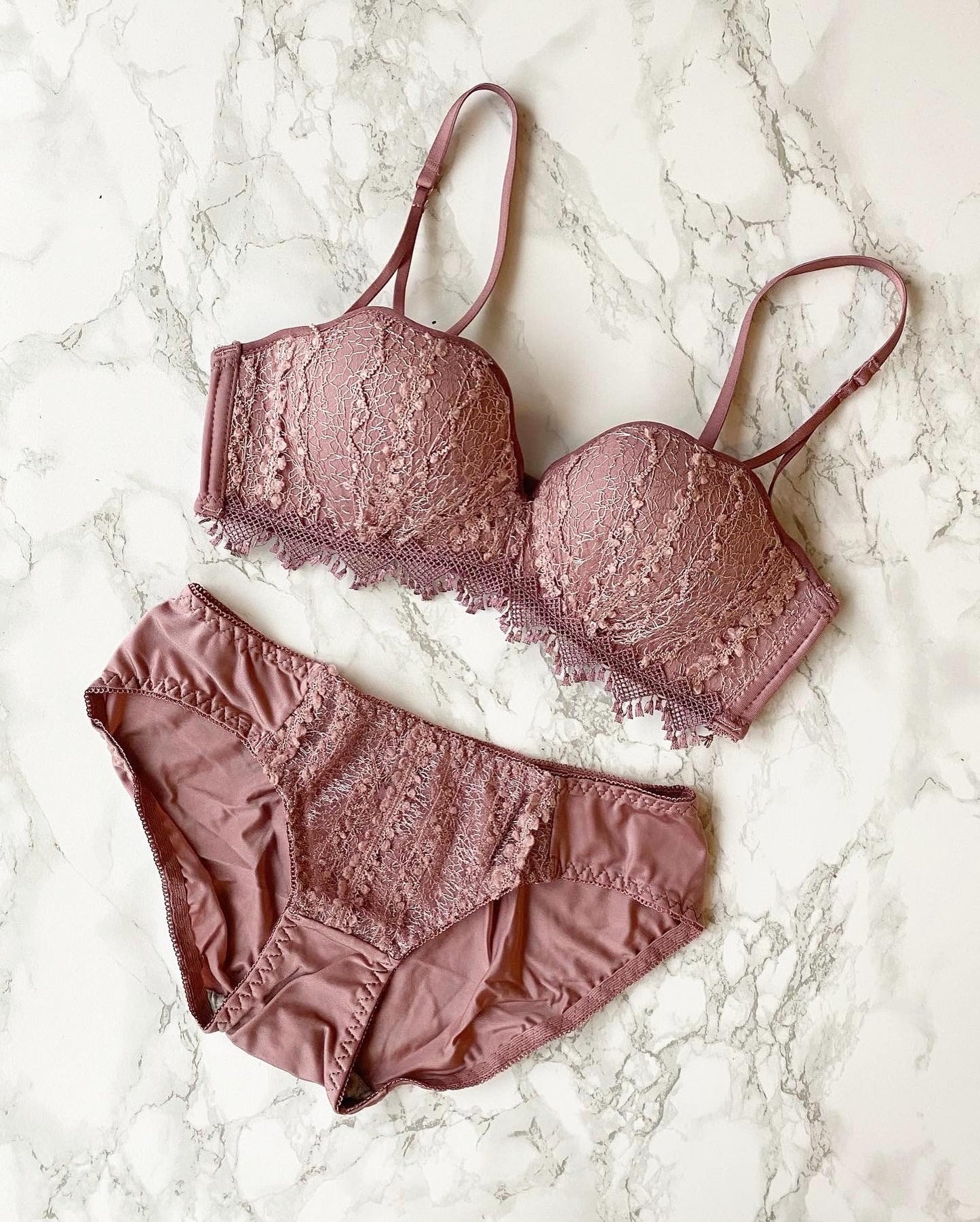 【即納】dustypink bra set（8）