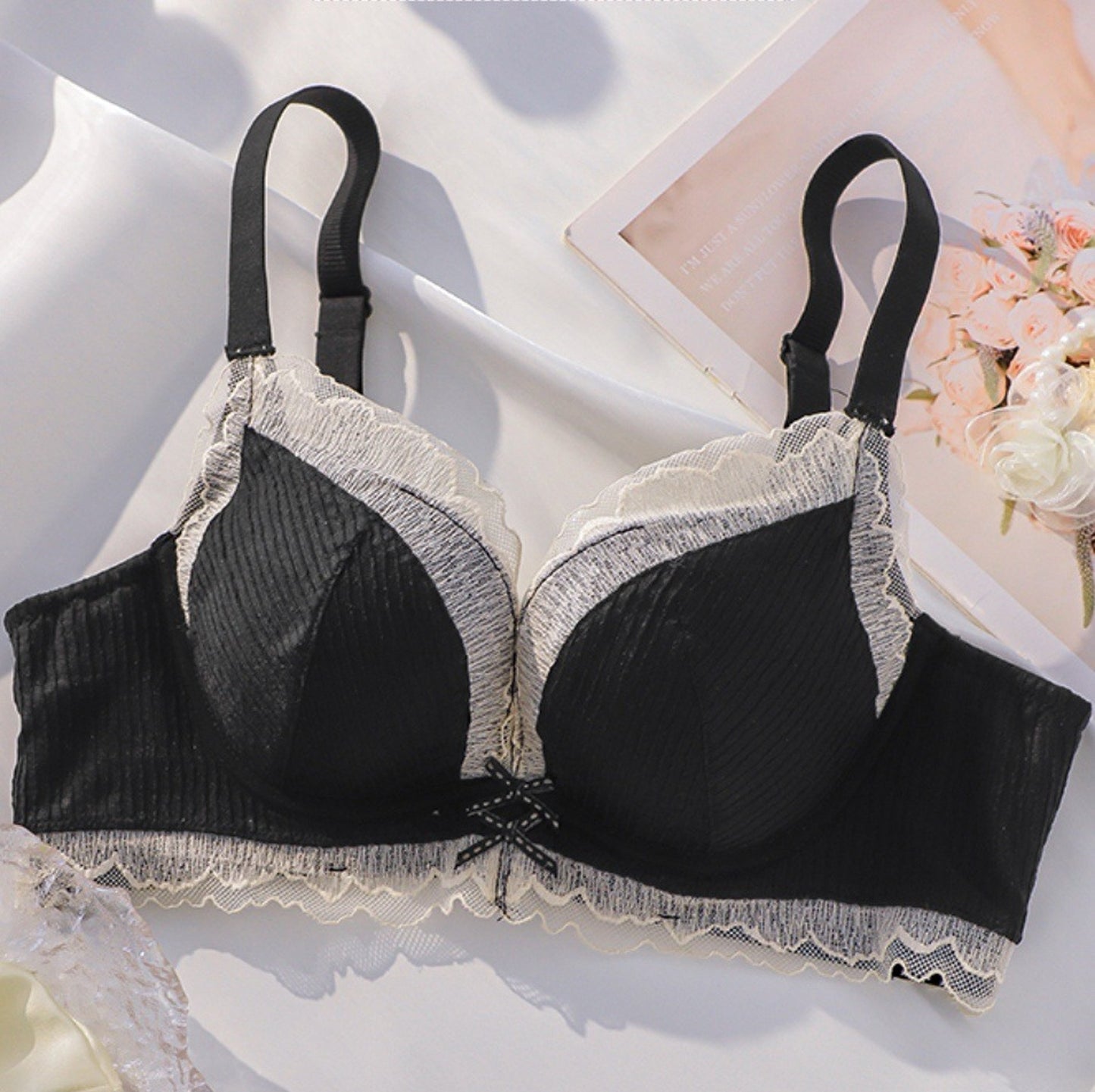 【即納】petit Black bra set（9）