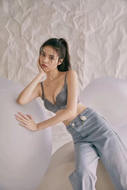 【即納】push-up gray bra set（8）