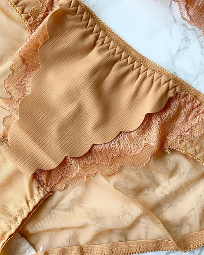 【即納】orange scallop lace bra se t（9）