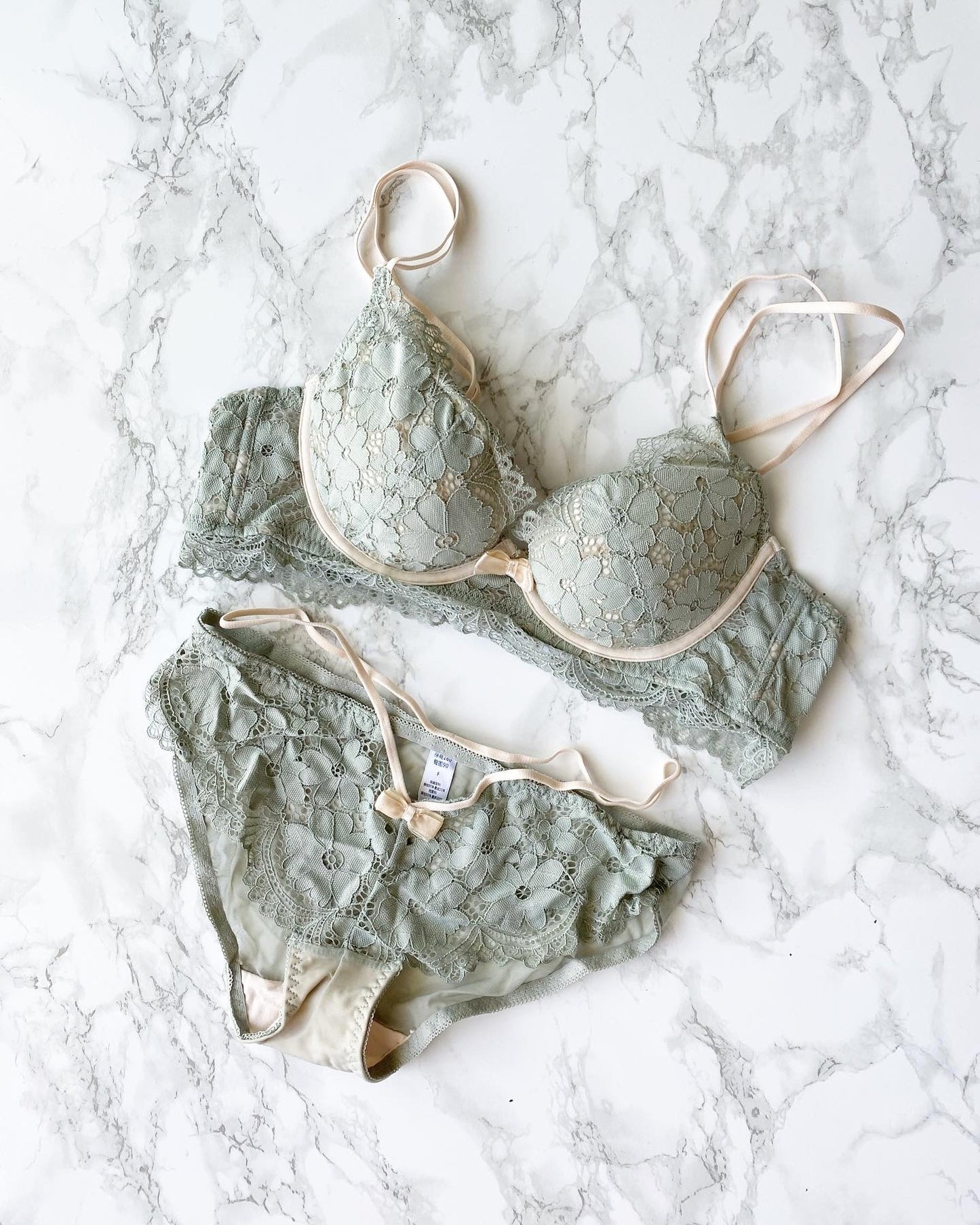 【即納】dusty Green bra set（）