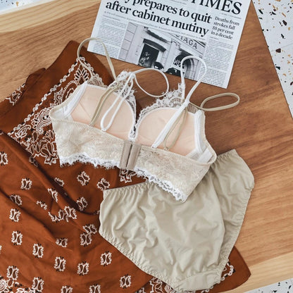 【即納】Easy make push-up beige double lace braset（11）